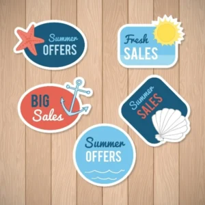 Custom shape Sticker Sample