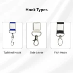 Different Hook Types for Lanyards/ID Cards
