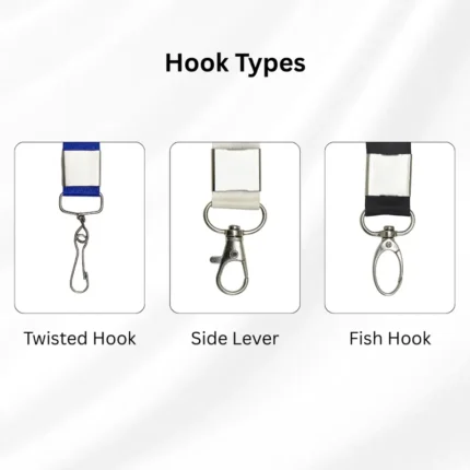 Different Hook Types for Lanyards/ID Cards