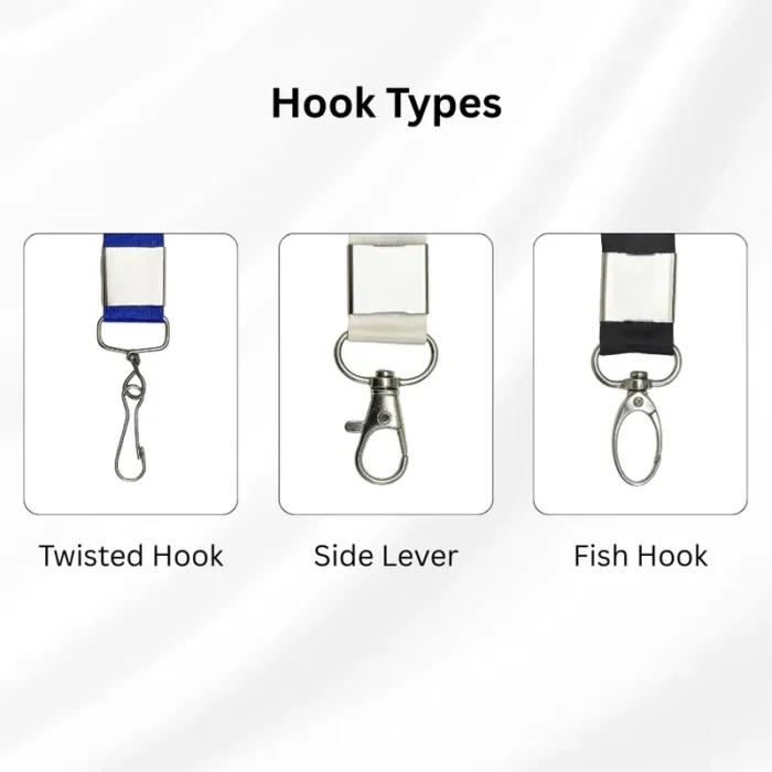 Different Hook Types for Lanyards/ID Cards