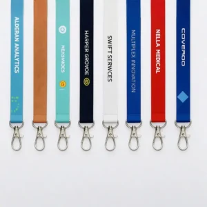 High-quality sublimation printed lanyards with metal hooks