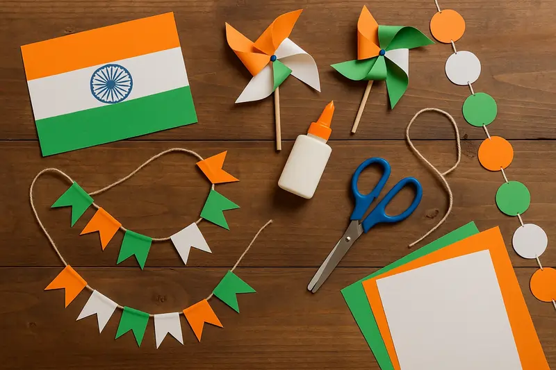 Independence Day 2025 Tricolor paper crafts