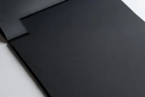 Black foam board printing material for your business with a smooth matte finish