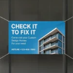 high-quality custom-printed advertising banner
