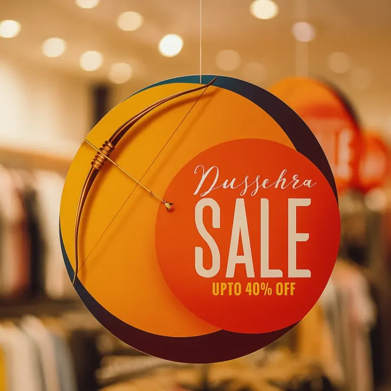 Custom printed rounded shape danglers