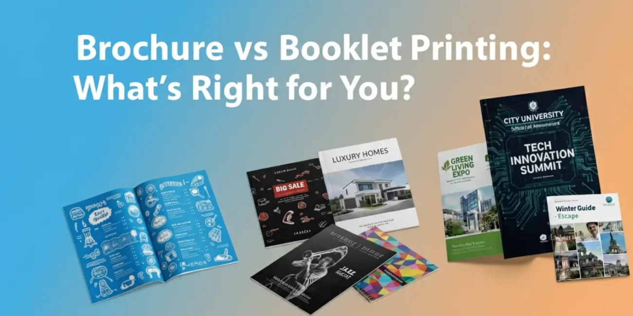 Brochure vs Booklet Printing