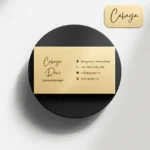 Champagne Gold Metallic Business Cards