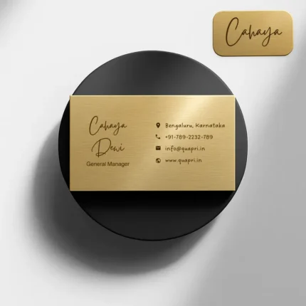 Gold Metallic Business Cards