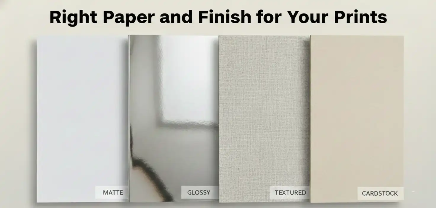 Paper and finish for prints