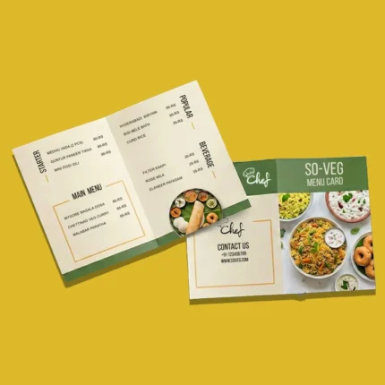 Bi-Fold Menu Card