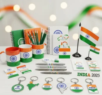 Custom Gifting Ideas Independence Day 2025 custom gifts like mugs and stationery.
